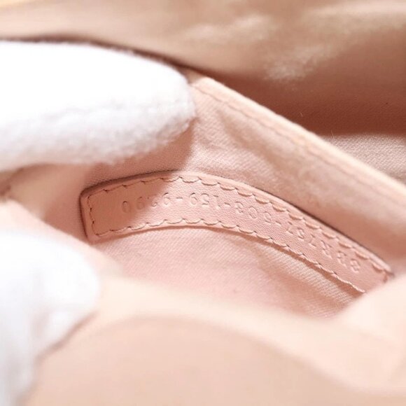 FENDI Trevaget Shoulder Bag Leather 2way Pink Silver Auth 144887 - Picture 13 of 16